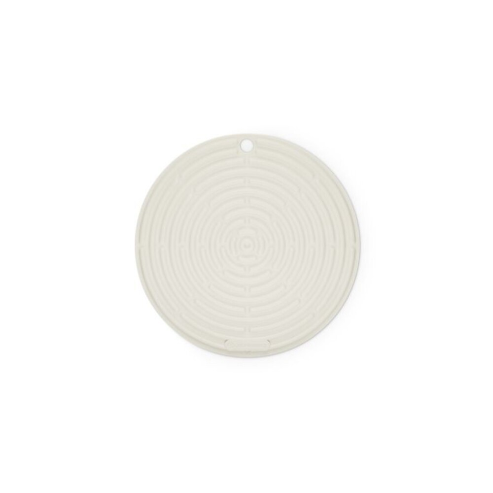 Le Creuset Cool Tool Silicone Surface Protector Trivet 8" Meringue NEW NWT